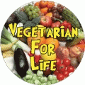 Vegetarian For Life POLITICAL BUMPER STICKER