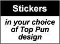 STICKERS: Sticker Sheet in Any Cool Top Pun Design