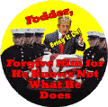 Bush Bring it on - Fodder Forgive Him for He Knows Not What He Does-ANTI-BUSH POSTER