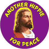 Another Hippie for Peace--PEACE BUMPER STICKER