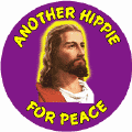 Another Hippie for Peace--PEACE BUTTON