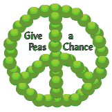 Give Peas a Chance-FUNNY PEACE BUMPER STICKER