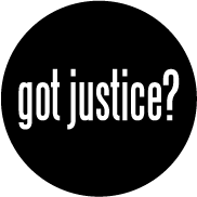 Got Justice - got milk parody-PEACE BUTTON