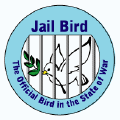 Jail Bird - The Official Bird in the State of War-PEACE MAGNET