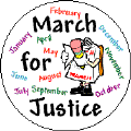 March For Justice - and every other month-PEACE CAP