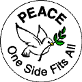 Peace - One Side Fits All - Peace Dove-PEACE BUTTON