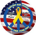 Support Our Troops - Work for Peace - Justice for Veterans - Bring them Home NOW--PEACE STICKERS