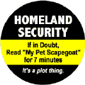 Homeland Security Plot--POLITICAL STICKERS