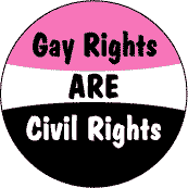 Gay Rights ARE Civil Rights--Gay Pride Rainbow Store POSTER
