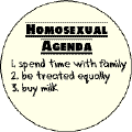 Homosexual Agenda FUNNY KEY CHAIN