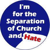 I'm for the Separation of Church and Hate--Gay Pride Rainbow Store KEY CHAIN