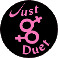 Just Duet - Female Gender Symbols--Gay Pride Rainbow Store STICKERS
