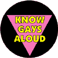 Know Gays Aloud - Pink Triangle--Gay Pride Rainbow Store FUNNY COFFEE MUG