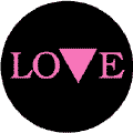 Love - Pink Triangle--Gay Pride Rainbow Shop STICKERS