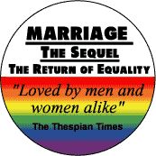 Marriage The Sequel The Return of Equality - Gay Pride Flag Colors--Gay Pride Rainbow Shop KEY CHAIN
