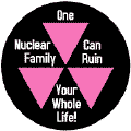 One Nuclear Family Can Ruin Your Whole Life--Gay Pride Rainbow Shop FUNNY KEY CHAIN