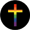 Rainbow Cross - Christian Gay Pride Rainbow Shop STICKERS