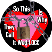 So This Why They Call It Wed Lock - Chained Heart with Pink Triangle--Gay Pride Rainbow Shop POSTER