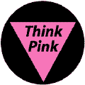 Think Pink - Pink Triangle--Gay Pride Rainbow Shop KEY CHAIN