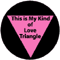 This is My Kind of Love Triangle - Pink Triangle--Gay Pride Rainbow Shop KEY CHAIN