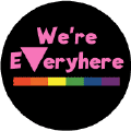 We're Everywhere - Pink Triangle and Rainbow Pride Bar--Gay Pride Rainbow Shop COFFEE MUG