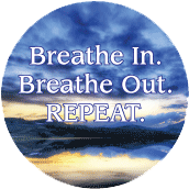 Breathe in. Breathe Out. REPEAT. SPIRITUAL POSTER