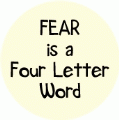 FEAR is a Four Letter Word SPIRITUAL STICKERS