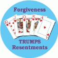 Forgiveness Trumps Resentments [Royal Flush] SPIRITUAL KEY CHAIN