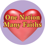One Nation, Many Faiths SPIRITUAL STICKERS