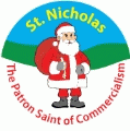 St. Nicholas - The Patron Saint of Commercialism SPIRITUAL KEY CHAIN