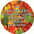 You don't love a girl because she's pretty, she is pretty because you love her. SPIRITUAL KEY CHAIN