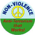 Nonviolence - Anti-Terrorism that Works (Peace Sign) - SOA KEY CHAIN