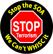 Anti-SOA Mini-Poster Specials - 10 Laminated Mini-POSTER for $14.95 - STOP the SOA - STOP Terrorism - We Can't WHISC It