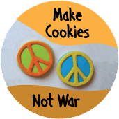 Make Cookies Not War ANTI-WAR KEY CHAIN