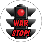 STOP WAR - Red Traffic Light ANTI-WAR POSTER