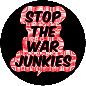 Stop The War Junkies ANTI-WAR KEY CHAIN