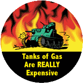 Tanks of Gas Are REALLY Expensive ANTI-WAR POSTER