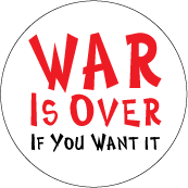 War Is Over If You Want it ANTI-WAR KEY CHAIN