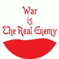 War is The Real Enemy ANTI-WAR KEY CHAIN