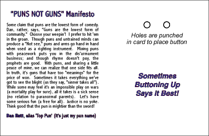 Click to Read "PUNS NOT GUNS" Manifesto