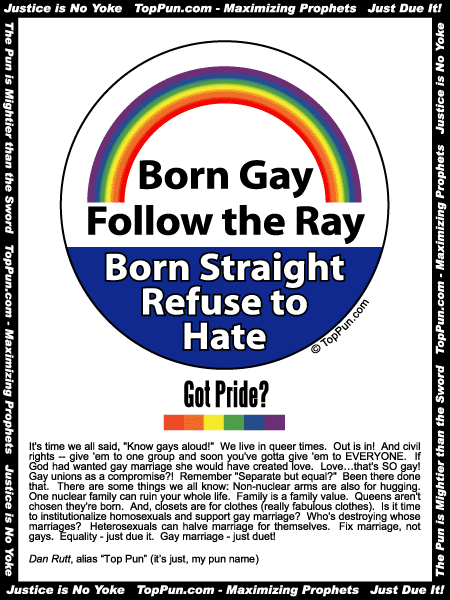 Free Gay Pride Poster Born Gay