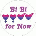 Bi Bi for Now BISEXUAL BUTTON