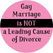 Gay Marriage is NOT a Leading Cause of Divorce GAY STICKERS