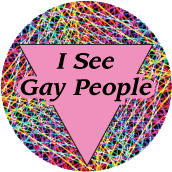 I See Gay People GAY STICKERS