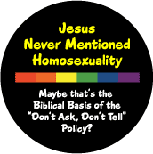 Jesus Never Mentioned Homosexuality GAY PRIDE KEY CHAIN