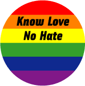 Know Love, No Hate GAY PRIDE KEY CHAIN