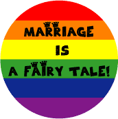 Marriage is a Fairy Tale FUNNY GAY PRIDE KEY CHAIN