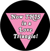 Now THIS is a Love Triangle! GAY STICKERS