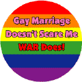 Gay Marriage Doesn't Scare Me - WAR Does KEY CHAIN