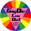 Gaydar - Look Out!  I Mean Really Out! FUNNY KEY CHAIN